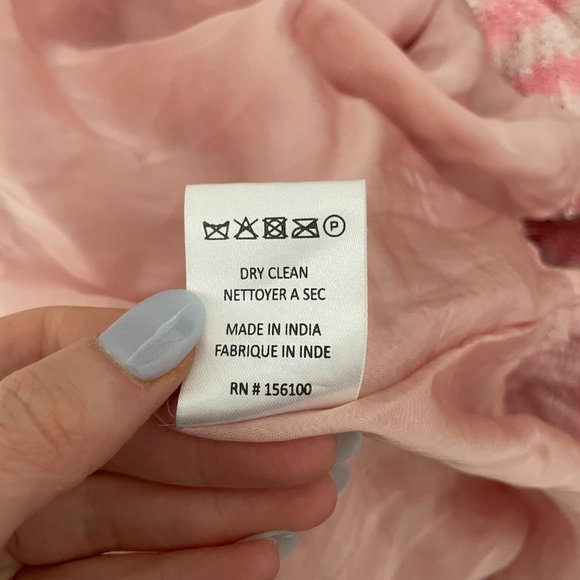 Retrofete Grace Sequins Mini Dress Small Striped Pink & White Self Tie Belt - Picture 4 of 14